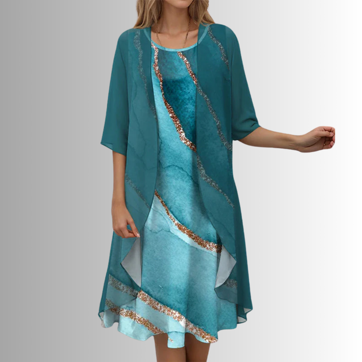 Judith Elegant Layered Dress Set