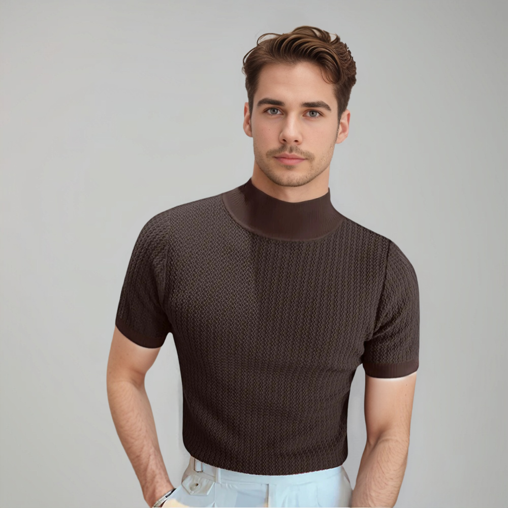Renzo Textured Crew Neck T-Shirt