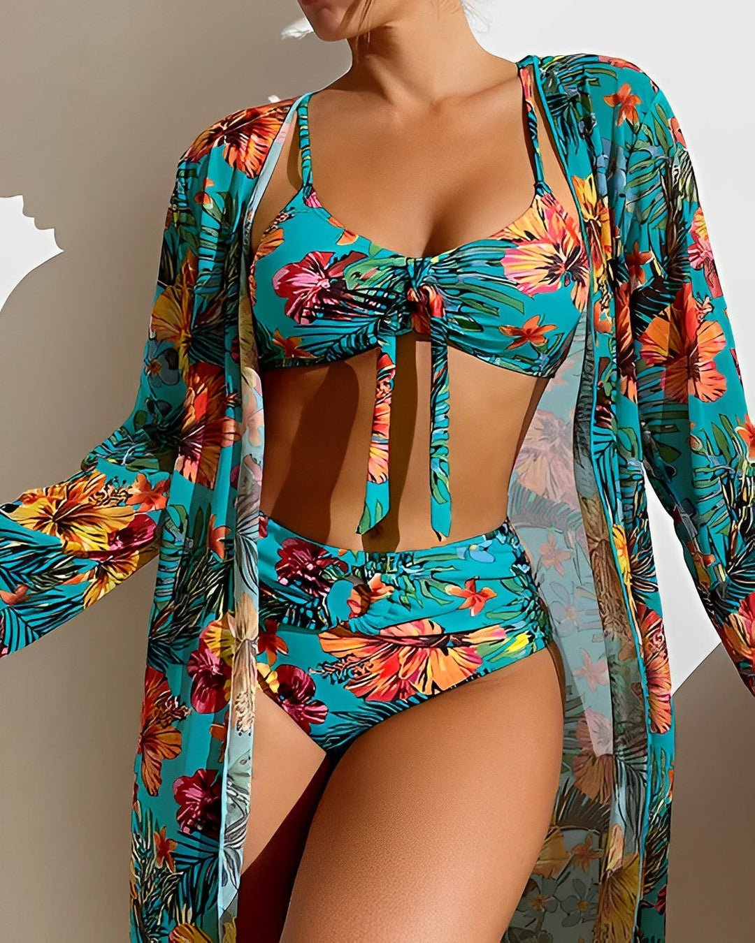 Juanita Tropical Print Bikini Set