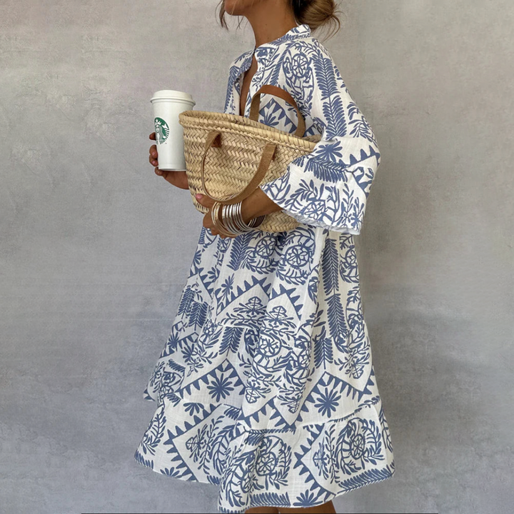 Celeste Boho Print Swing Dress