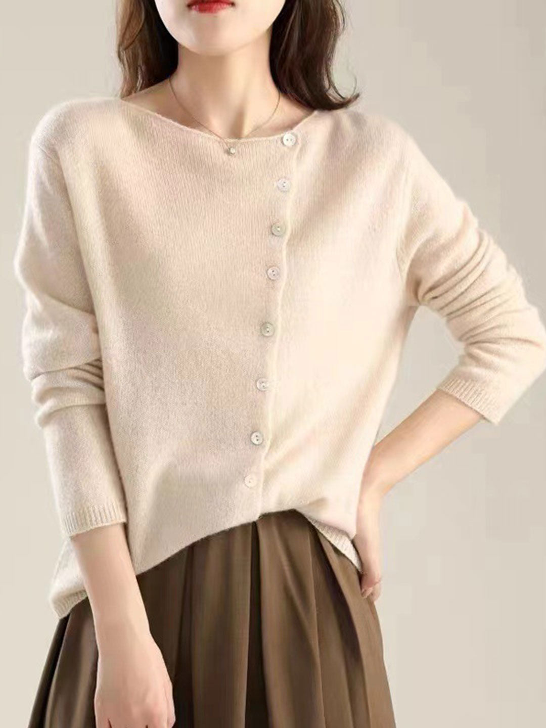 Lilou Soft Button Cardigan