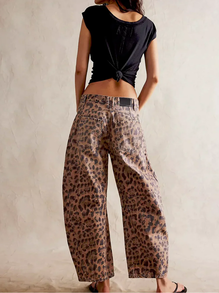 Everly Barrel-Leg Denim Jeans