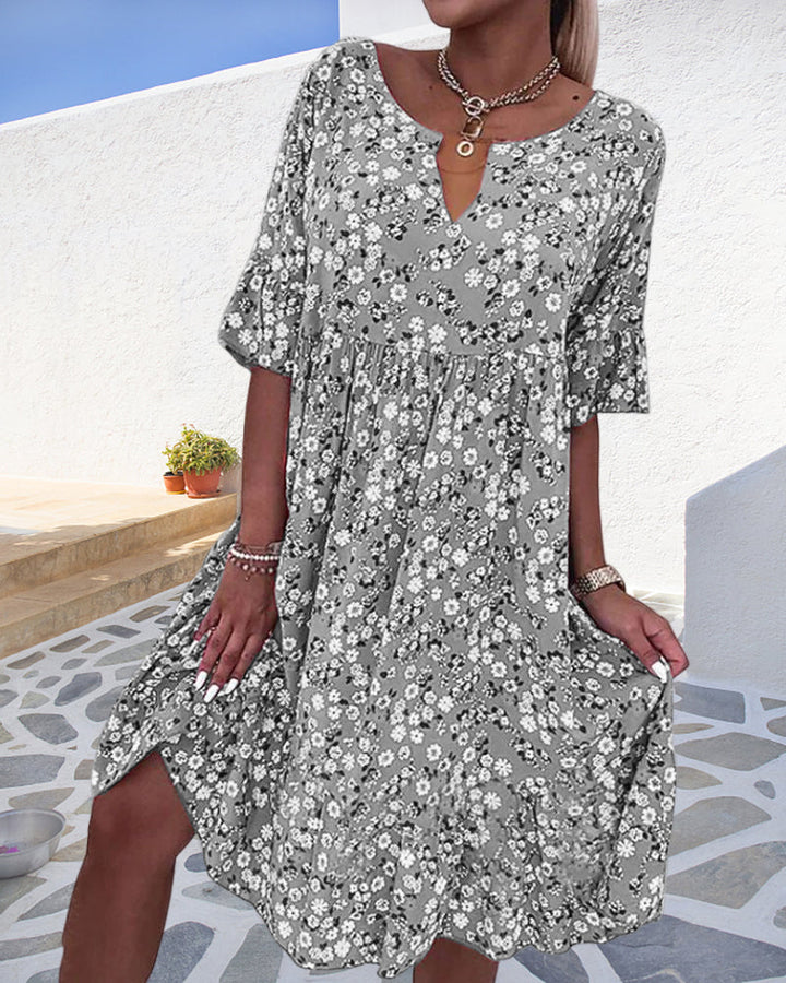 Stella Floral Print Midi Dress