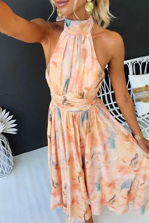 Sandra Watercolour Maxi Dress