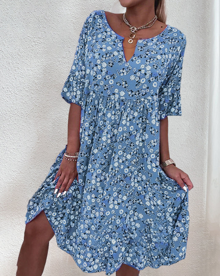 Stella Floral Print Midi Dress