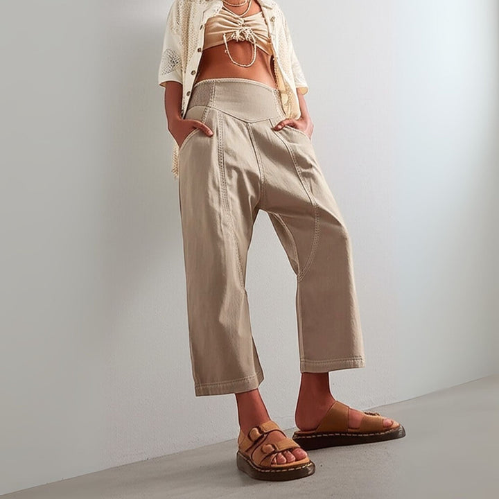 Marlowe Washed Wide-Leg Pants