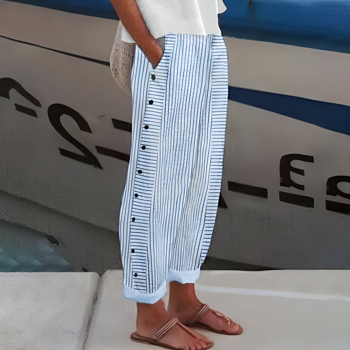 Barbara Striped Pocket Trousers