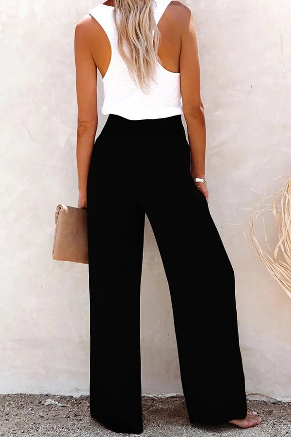 Sharon High Waisted Wide Leg Trousers