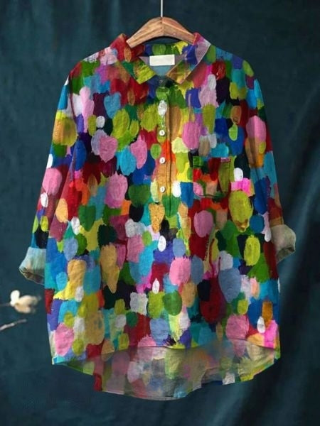 Monette Floral Button Front Blouse