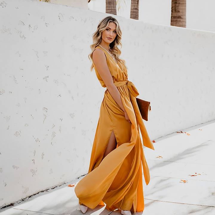 Melissa Belted Maxi Dress