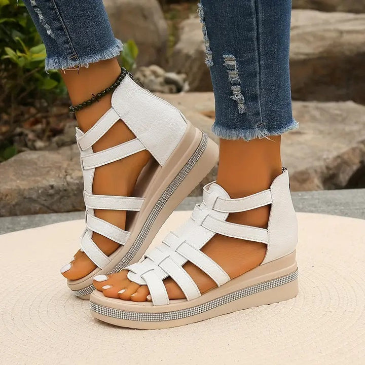 Hannah Rhinestone Comfort Sandals