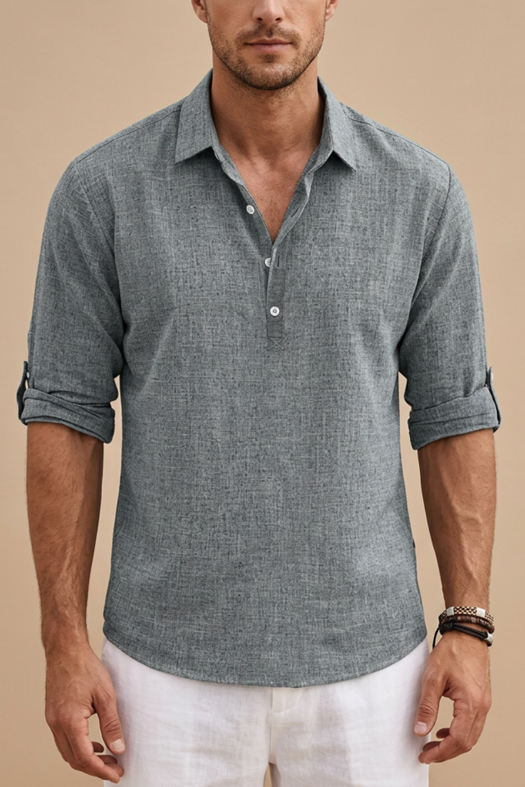 Matteo Classic Linen Polo Shirt
