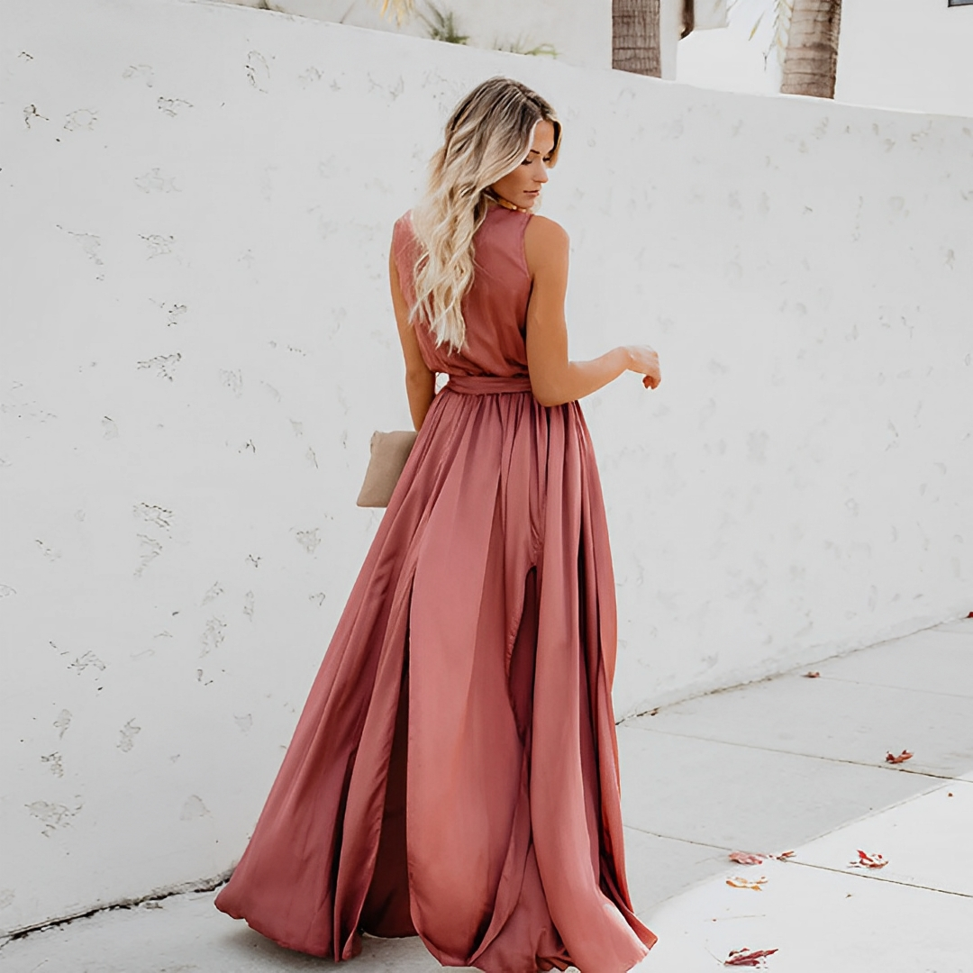 Melissa Belted Maxi Dress