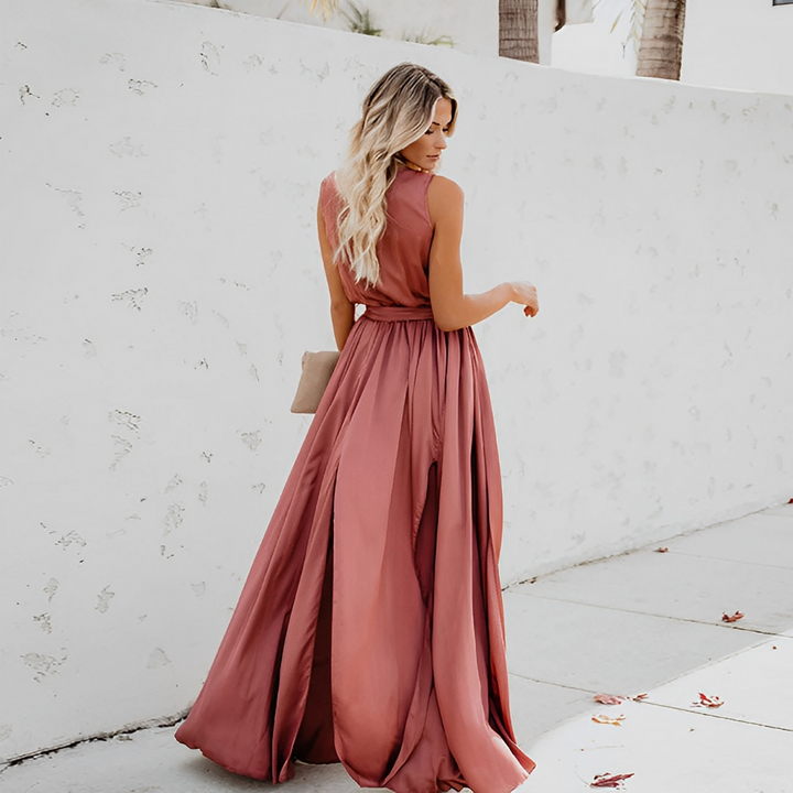Melissa Belted Maxi Dress