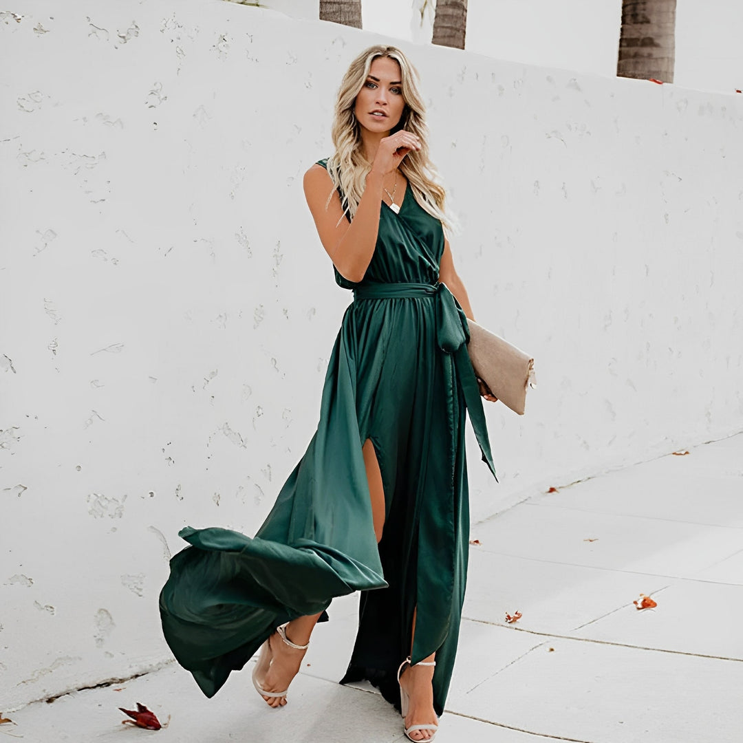 Melissa Belted Maxi Dress
