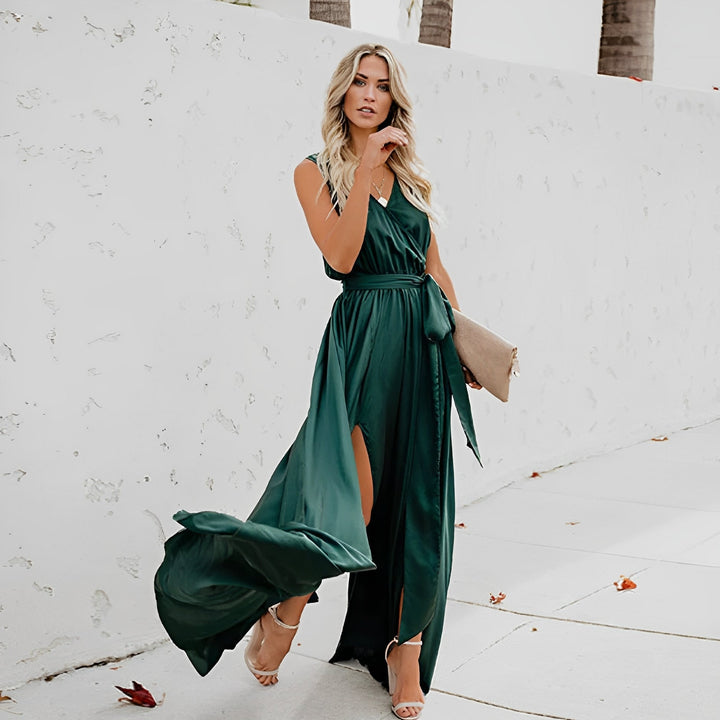 Melissa Belted Maxi Dress
