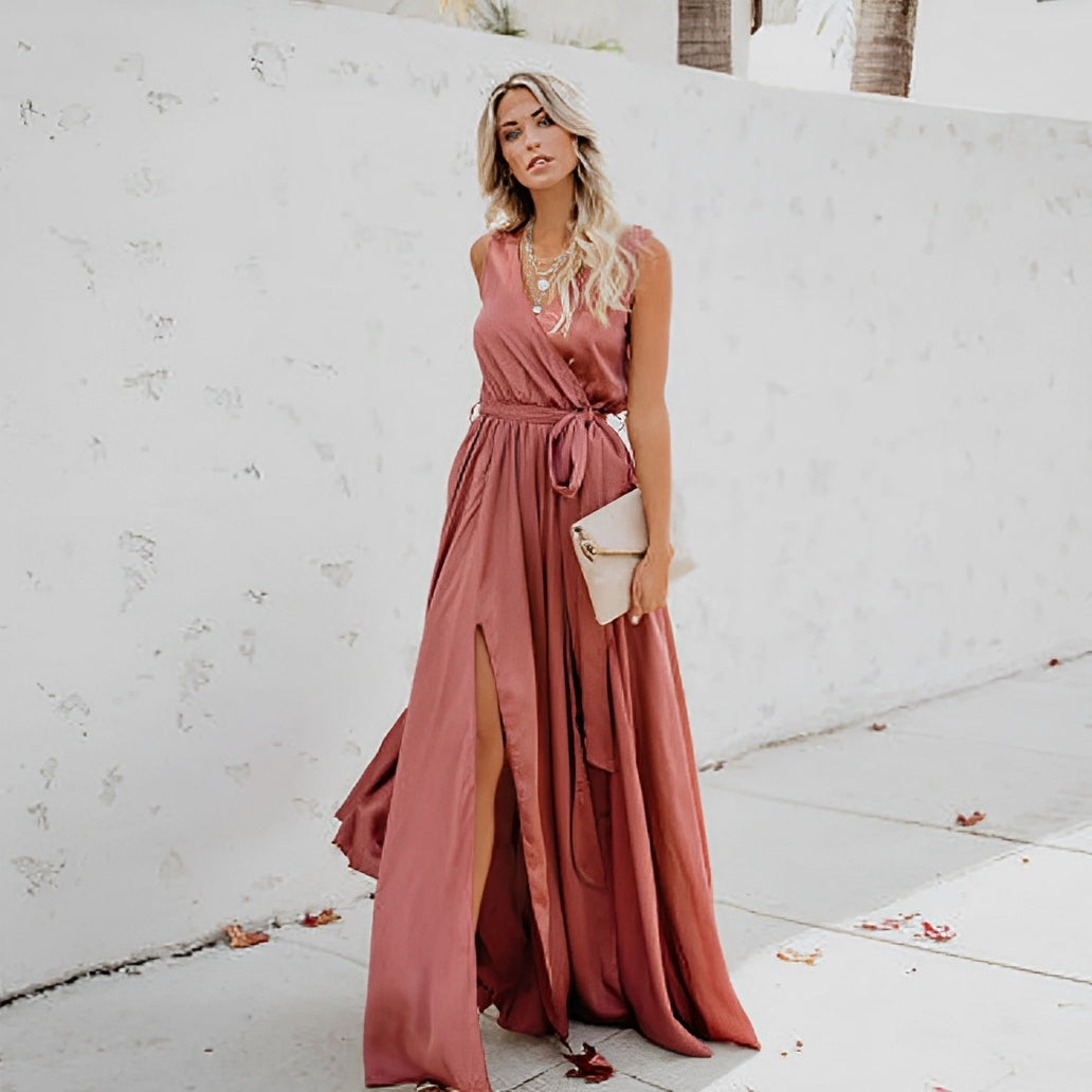 Melissa Belted Maxi Dress