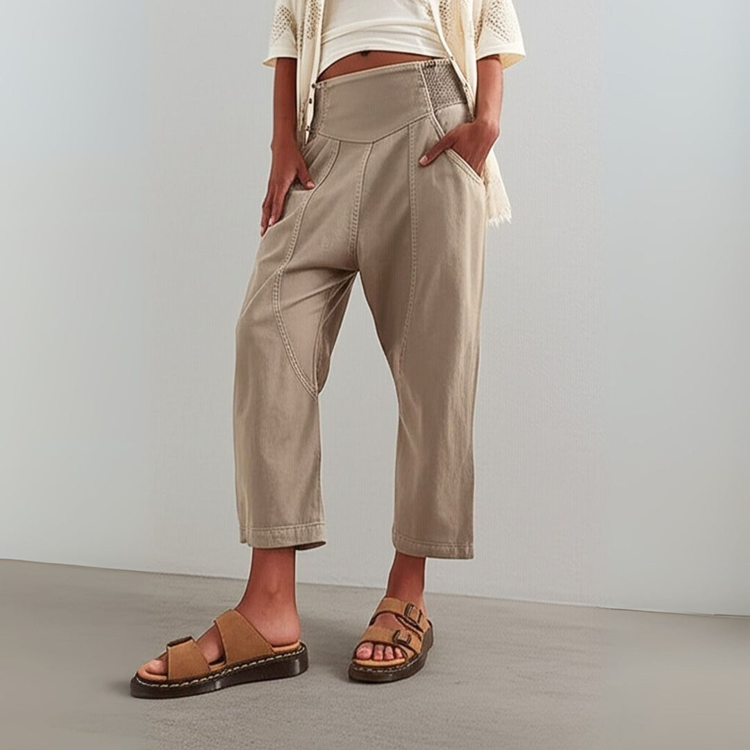 Marlowe Washed Wide-Leg Pants