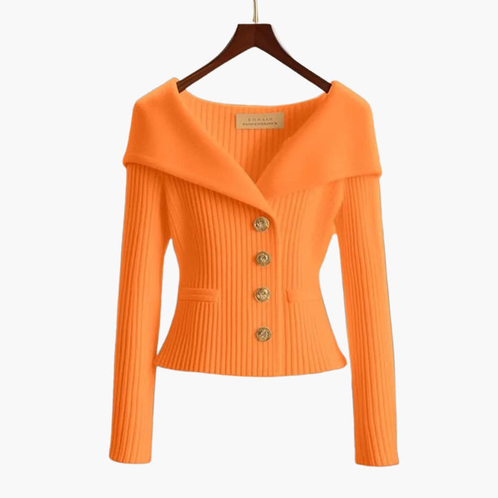 Elodie Ribbed Button Cardigan