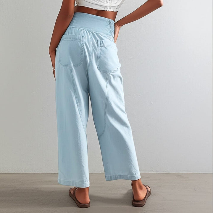 Marlowe Washed Wide-Leg Pants
