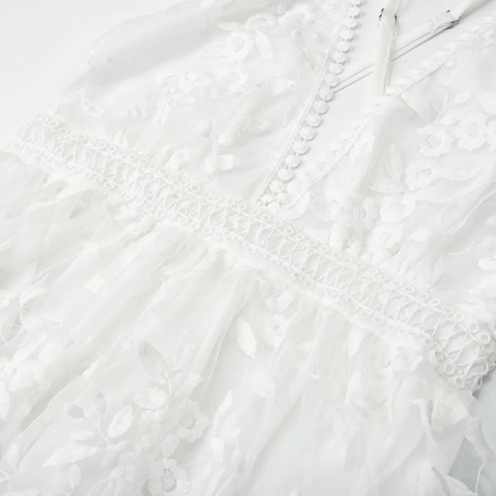 Isolde Lace Overlay Mini Dress