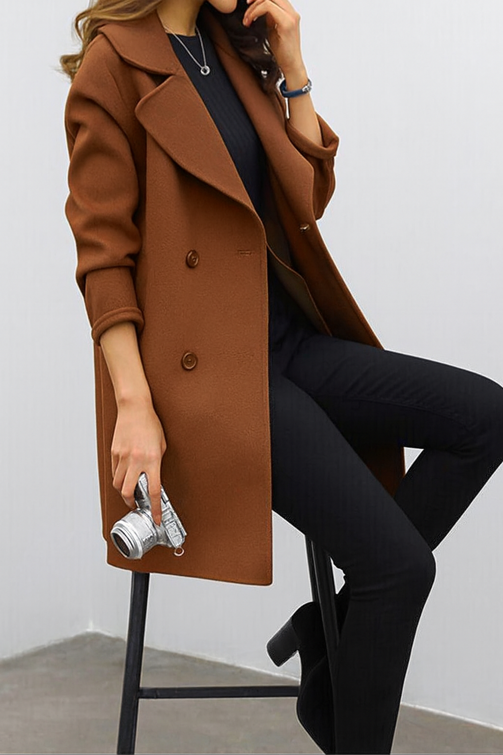 Mette Double-Breasted Coat