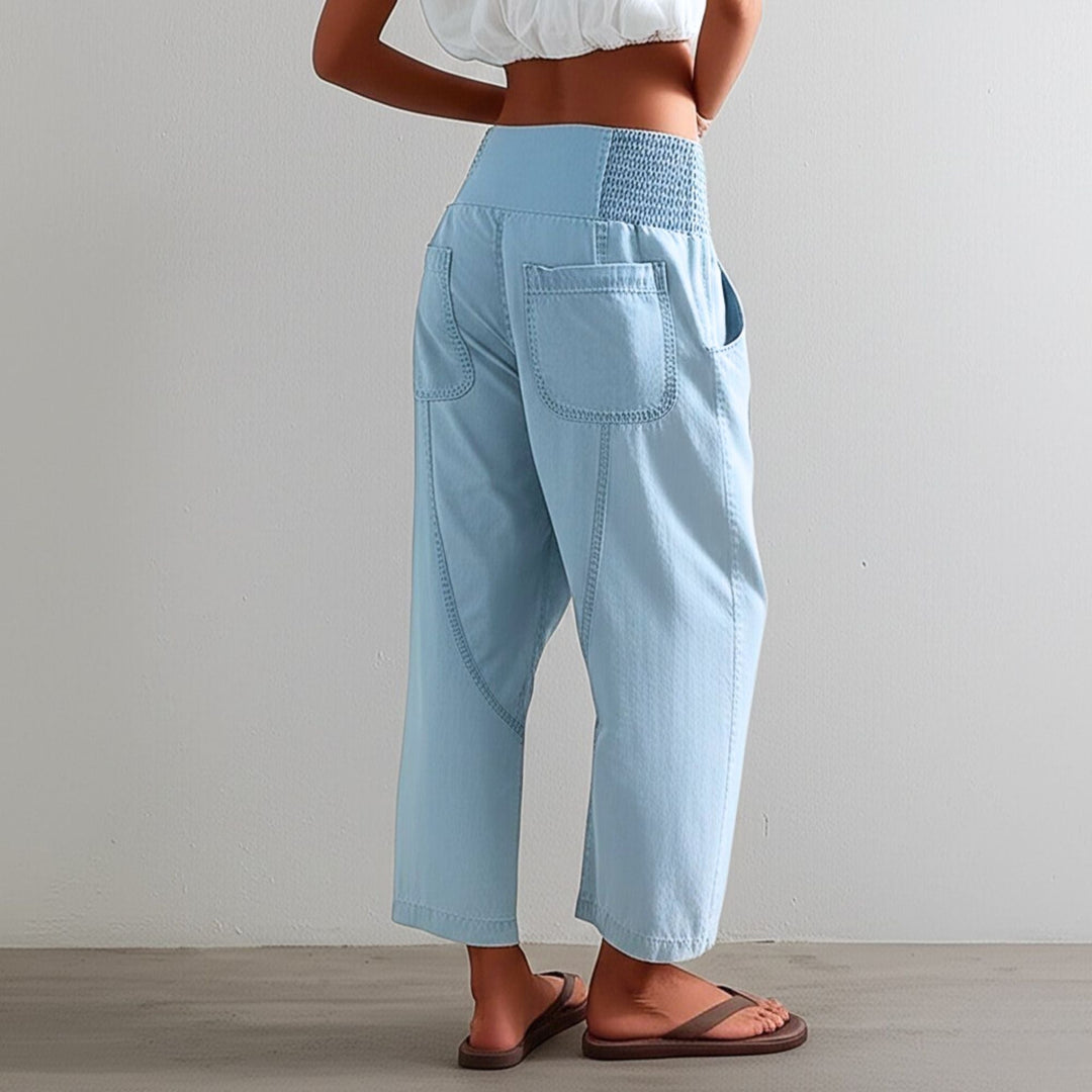 Marlowe Washed Wide-Leg Pants