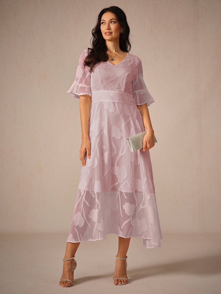 Kyla Elegant Lace Midi Dress