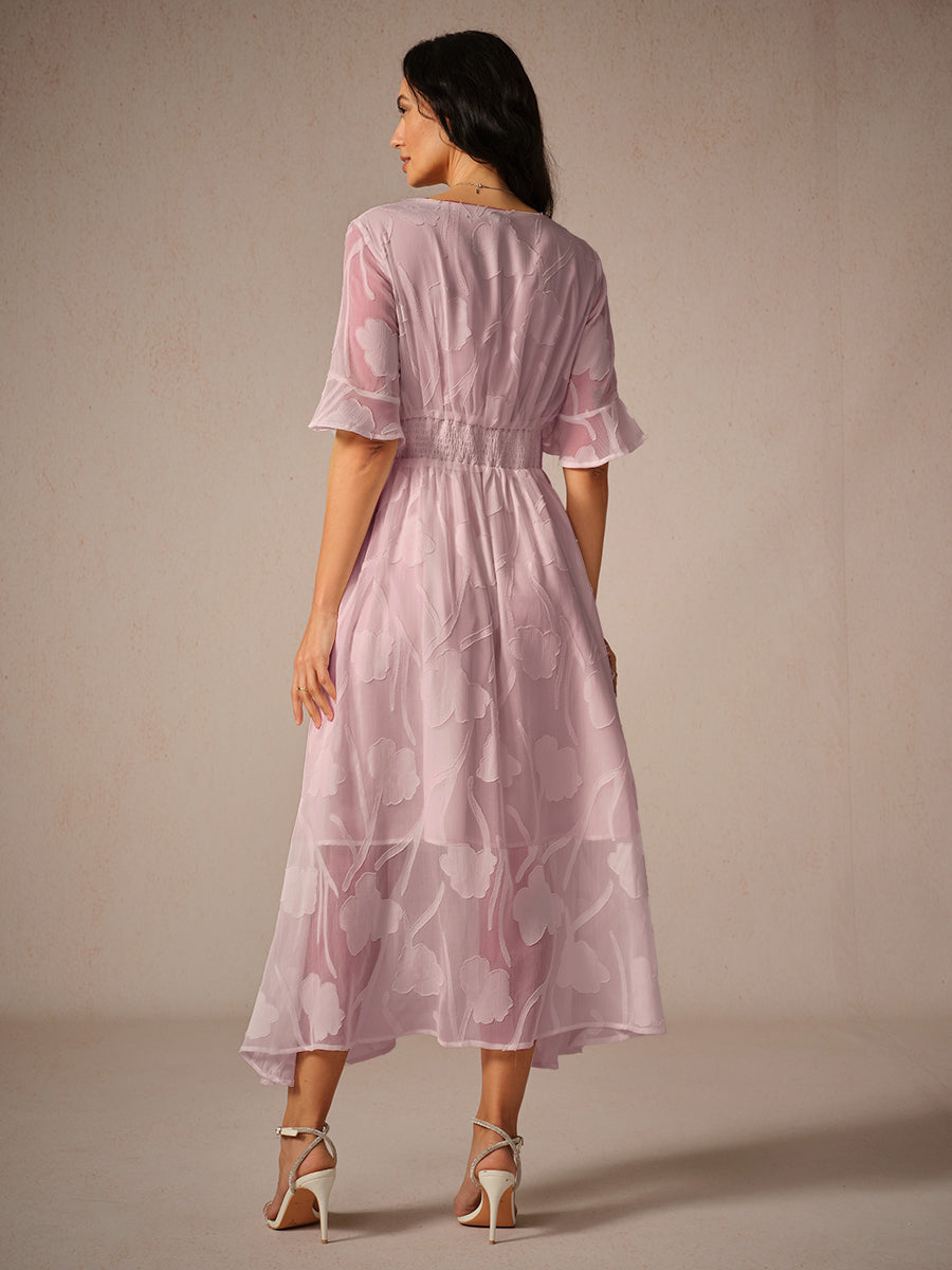 Kyla Elegant Lace Midi Dress