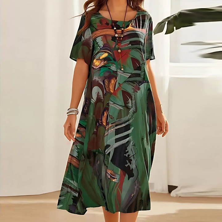 Colora Floral Print Midi Dress
