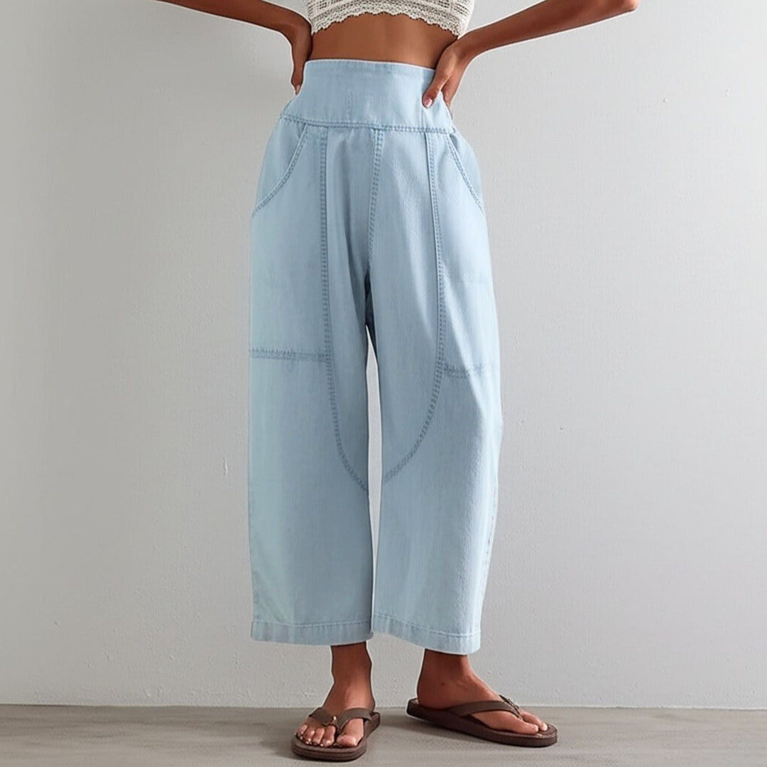 Marlowe Washed Wide-Leg Pants