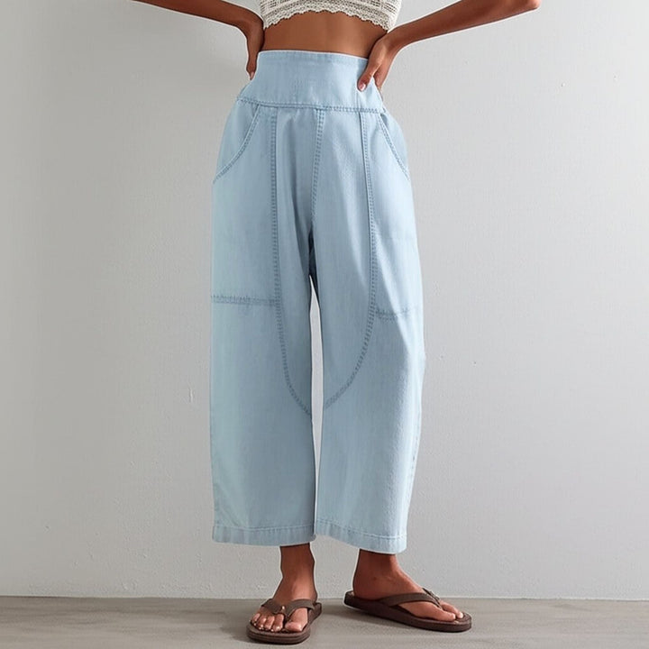 Marlowe Washed Wide-Leg Pants