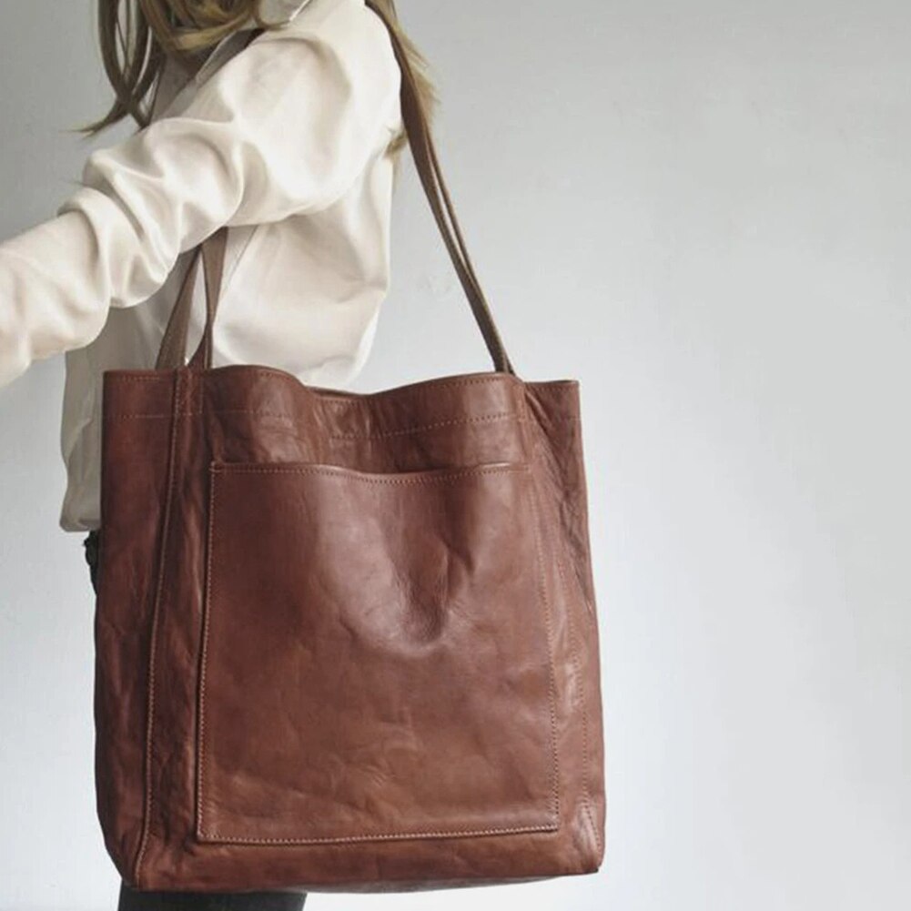 Debbie Elegant Everyday Leather Tote Bag