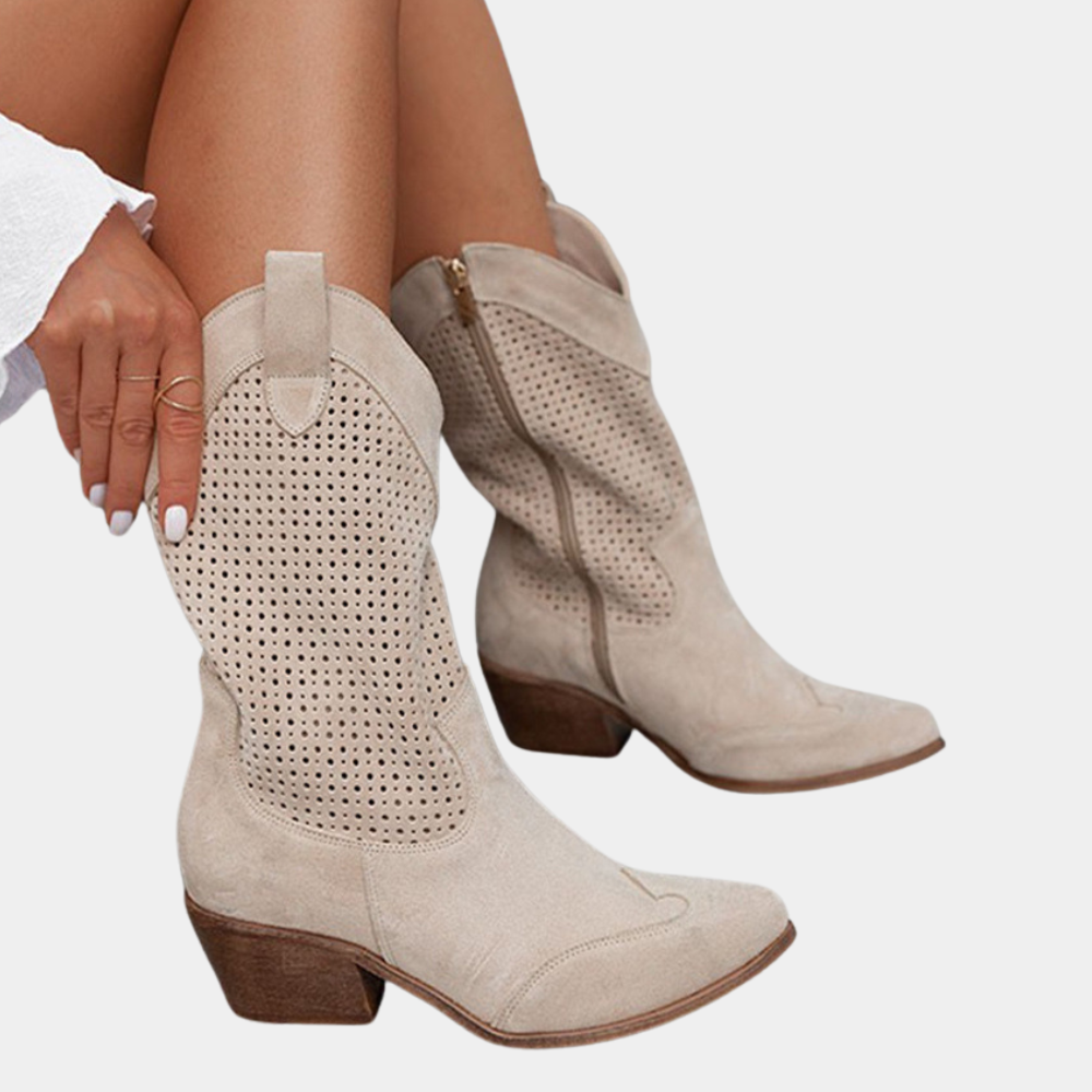Natalie Western Orthopedic Ankle Boots