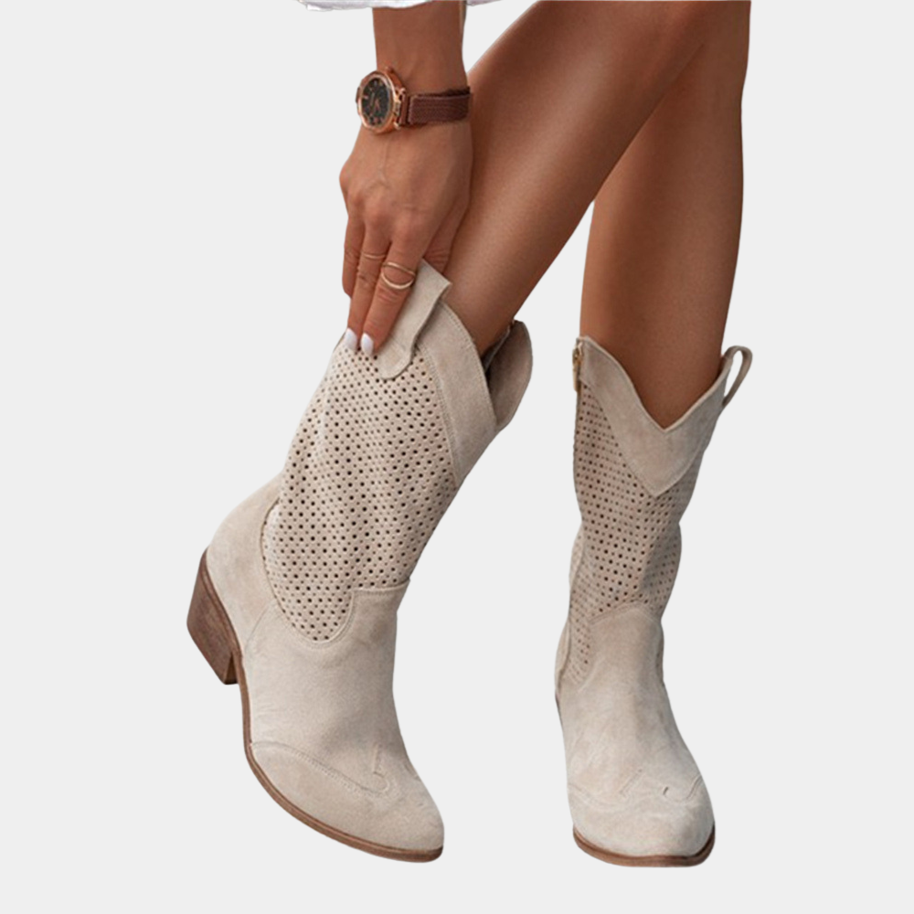 Natalie Western Orthopedic Ankle Boots