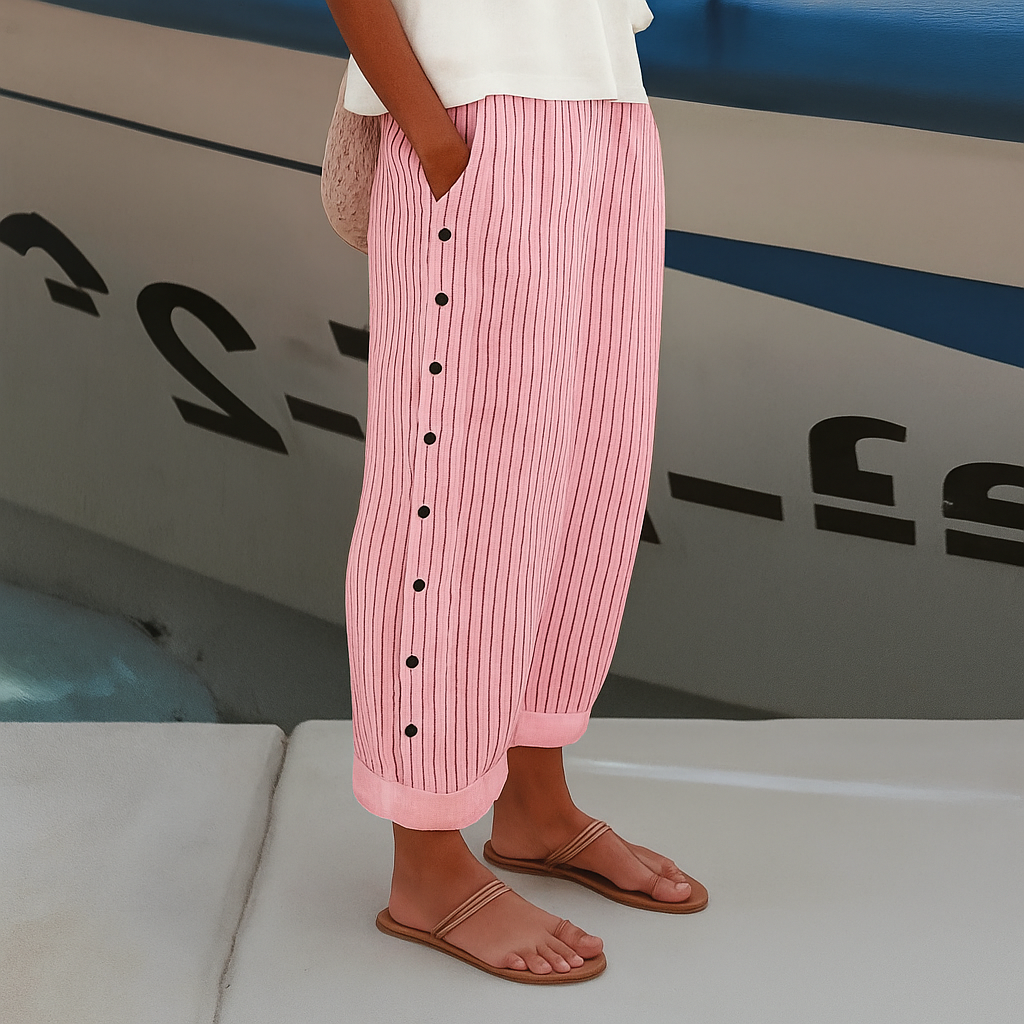 Barbara Striped Pocket Trousers