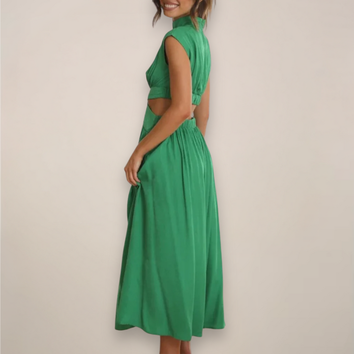 Noelle Cut-Out Waist Maxi Dress