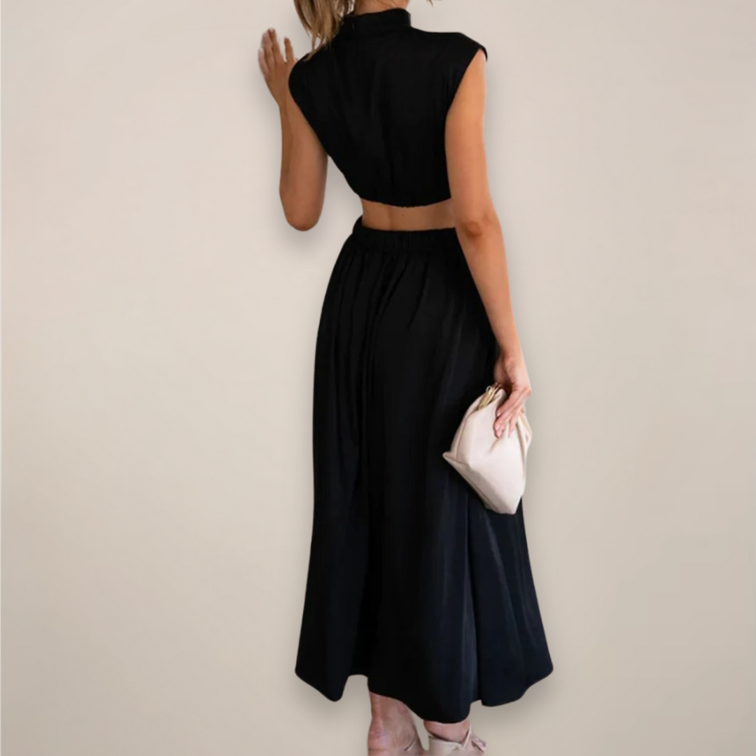 Noelle Cut-Out Waist Maxi Dress