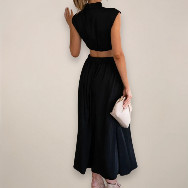 Noelle Cut-Out Waist Maxi Dress