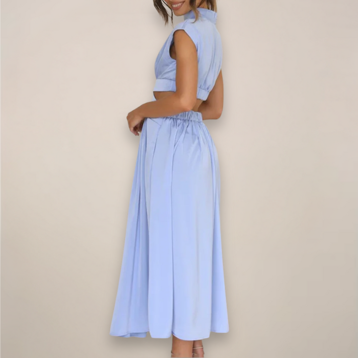 Noelle Cut-Out Waist Maxi Dress