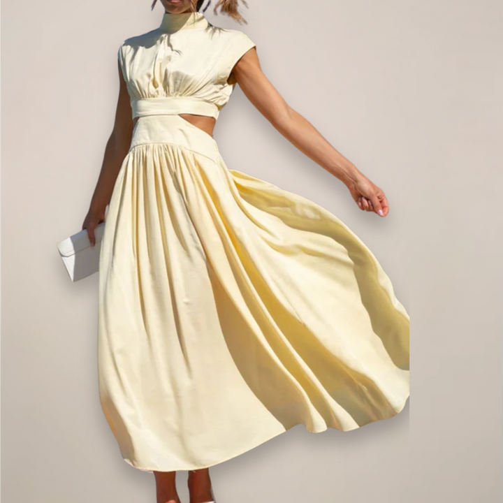 Noelle Cut-Out Waist Maxi Dress