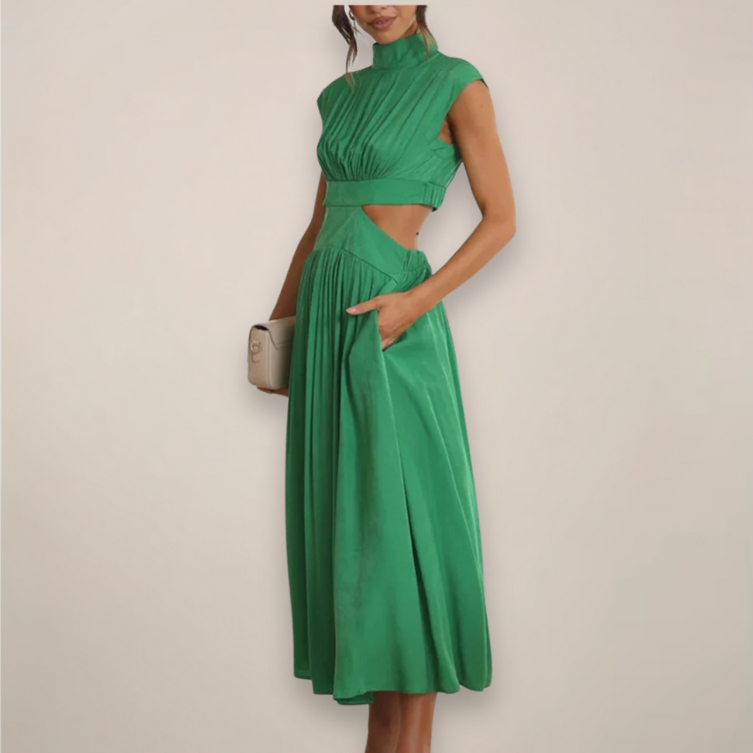 Noelle Cut-Out Waist Maxi Dress