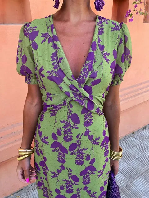 Kiera Sophisticated Summer Midi Dress