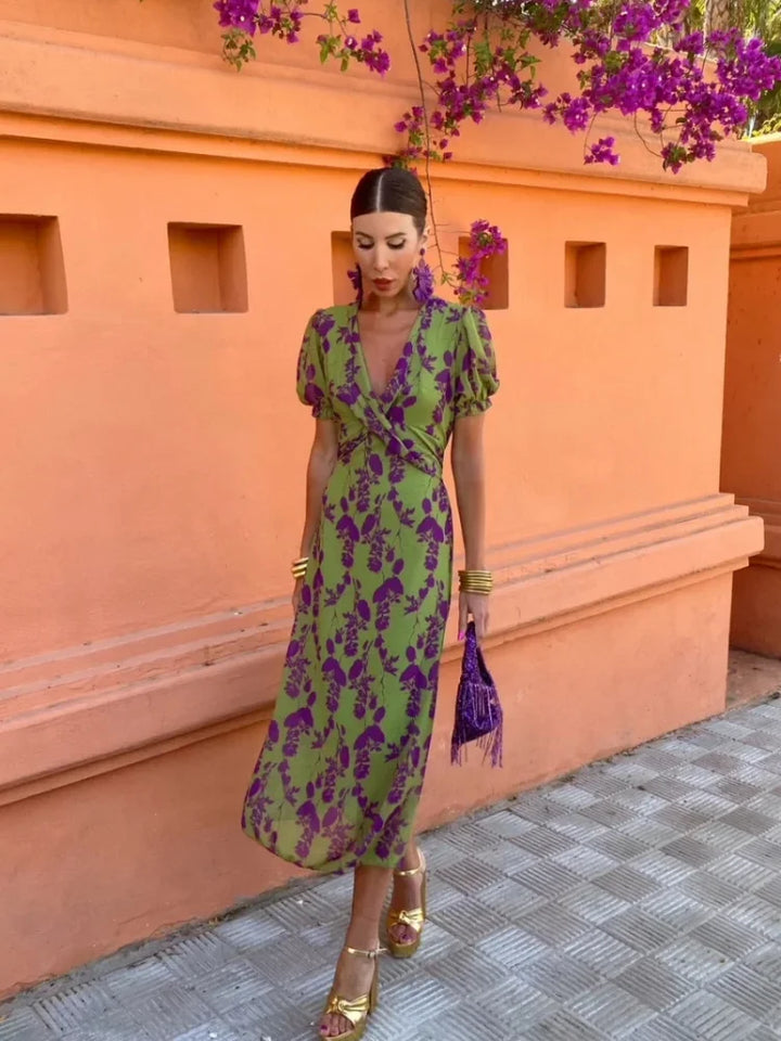 Kiera Sophisticated Summer Midi Dress