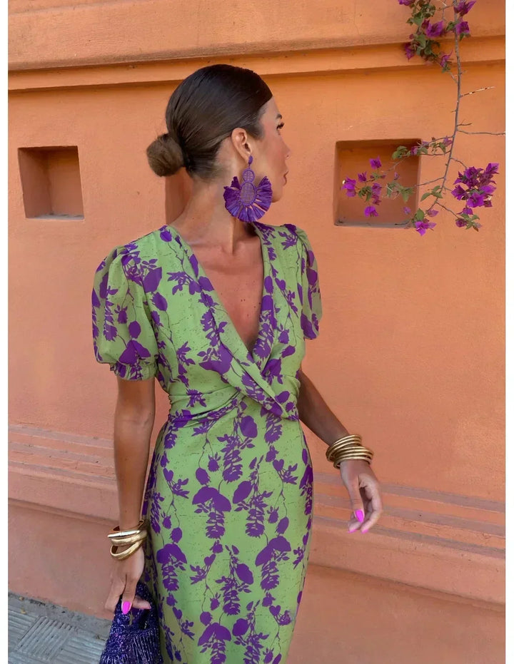 Kiera Sophisticated Summer Midi Dress
