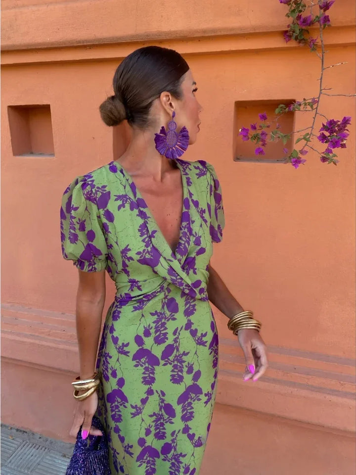 Kiera Sophisticated Summer Midi Dress