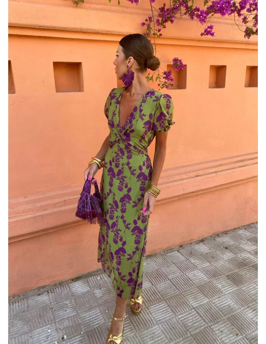 Kiera Sophisticated Summer Midi Dress