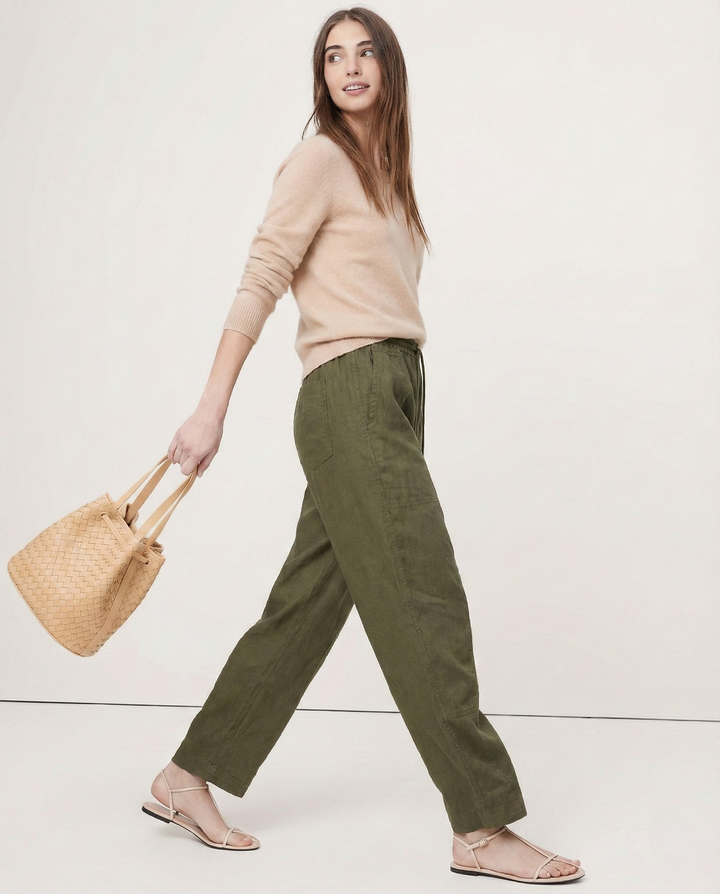 Aurelia Pocket Detail Wide-Leg Jeans