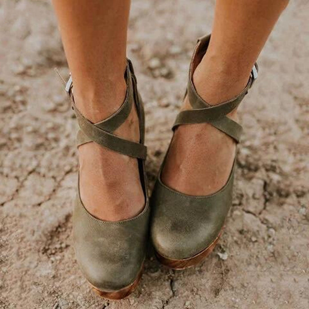 Teresa Closed Toe Wedge Heels