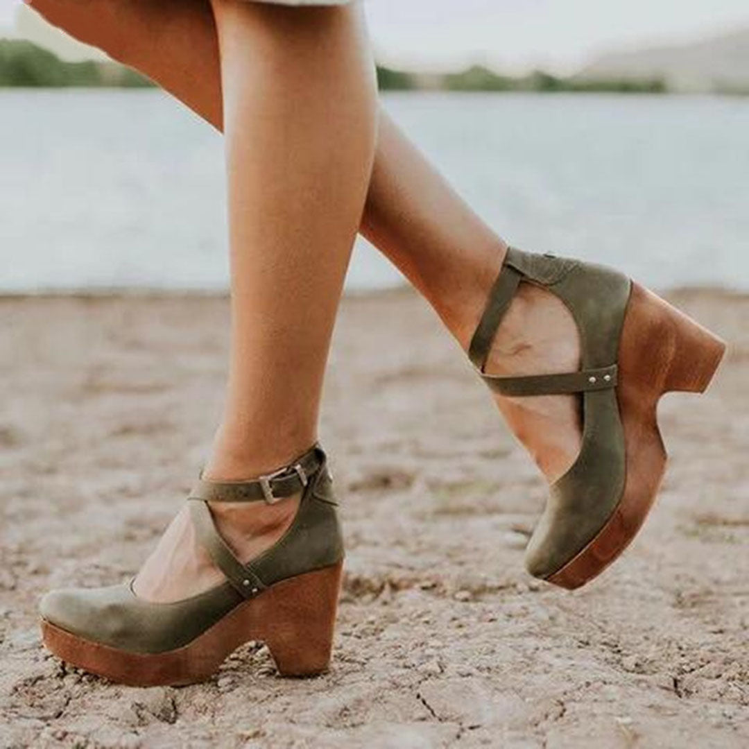 Teresa Closed Toe Wedge Heels